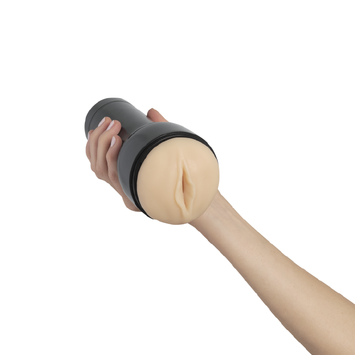 Kiiroo Feel Stroker - Pale in Flesh Pink – angled view
