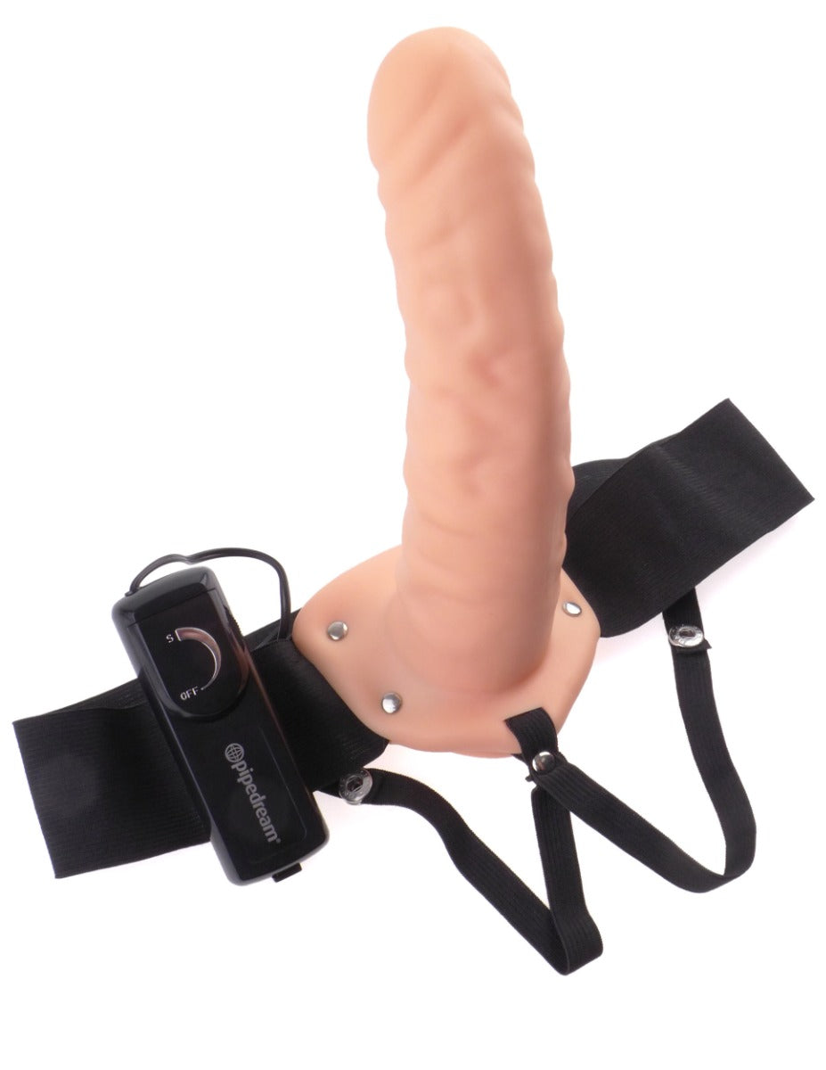 Pipedream Fetish Fantasy Series® Vibrating Hollow Strap-On 8.1" – additional product view