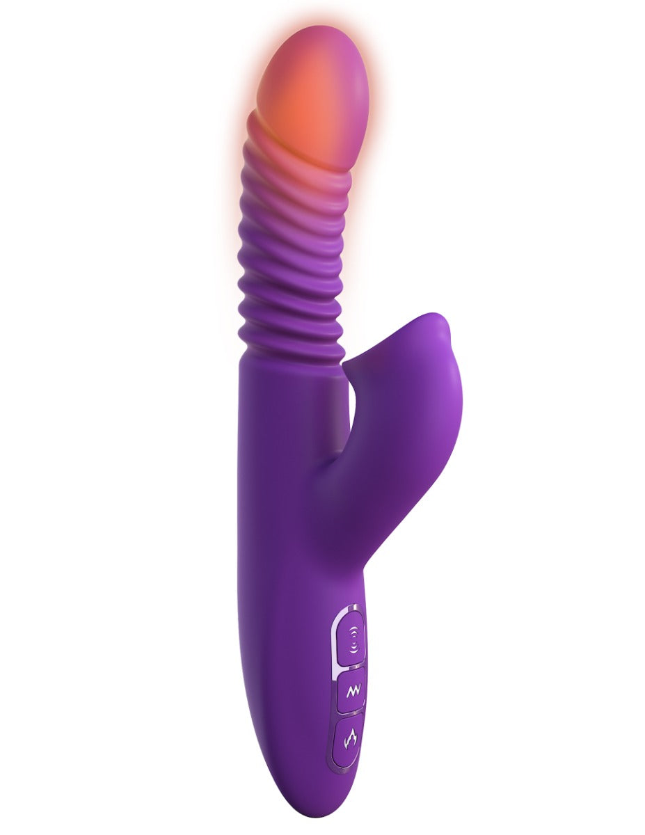 Pipedream Fantasy For Her® - Ultimate Thrusting Clit Stimulate-Her in Purple – additional product view