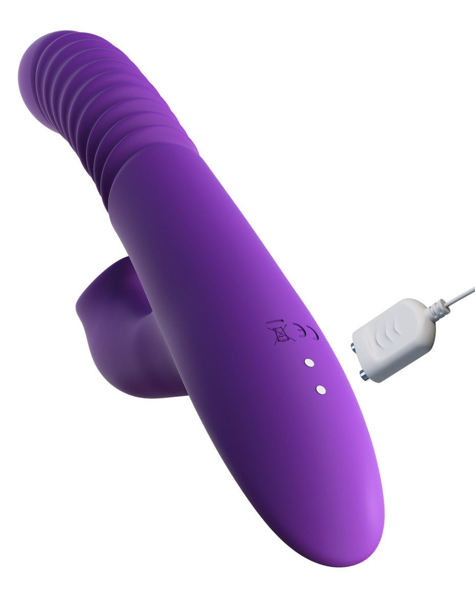 Pipedream Fantasy For Her® - Ultimate Thrusting Clit Stimulate-Her in Purple – additional product view