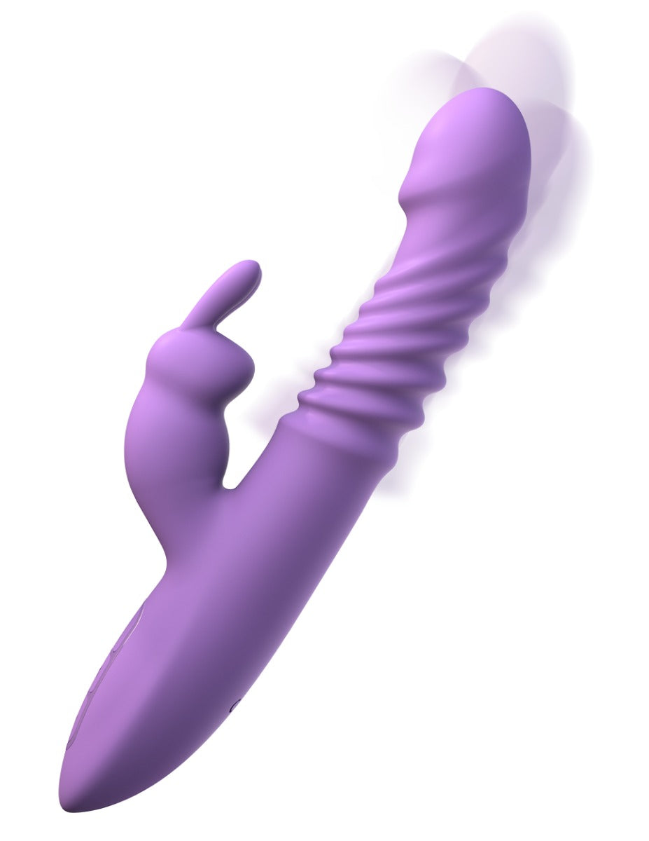 Pipedream Fantasy For Her® - Her Thrusting Silicone Rabbit in Purple – additional product view