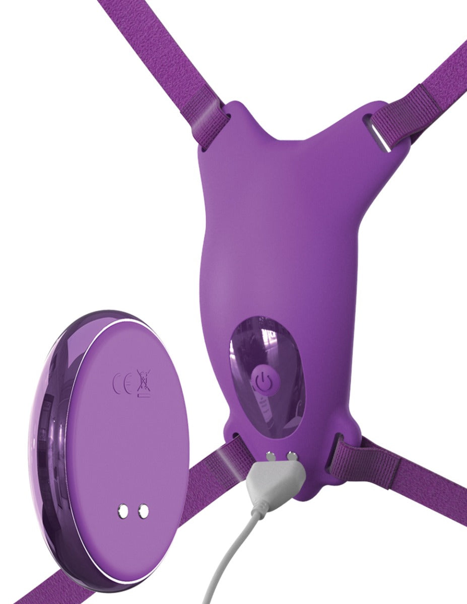 Pipedream Fantasy For Her® - Ultimate Butterfly Strap-On in Purple – additional product view