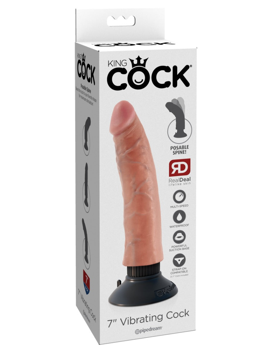 Pipedream King Cock® - 7" Vibrating Cock