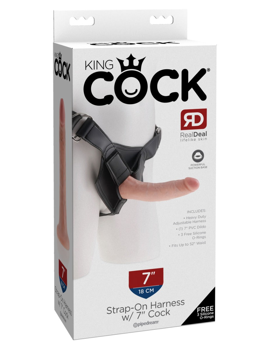 Pipedream King Cock® Strap-On Harness With 7" Cock