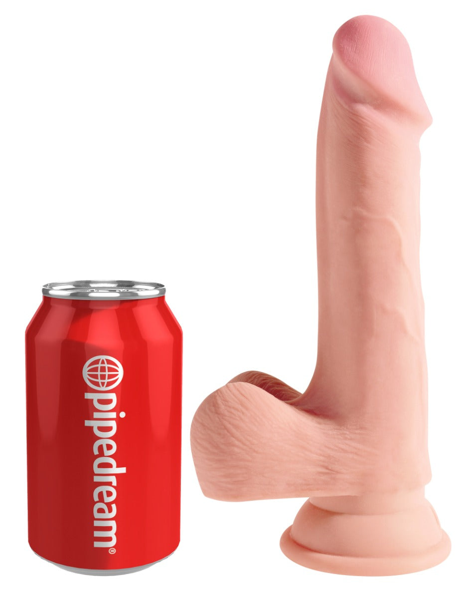 Pipedream King Cock® Plus - Triple Density Cock with Balls – 7.5" – additional product view