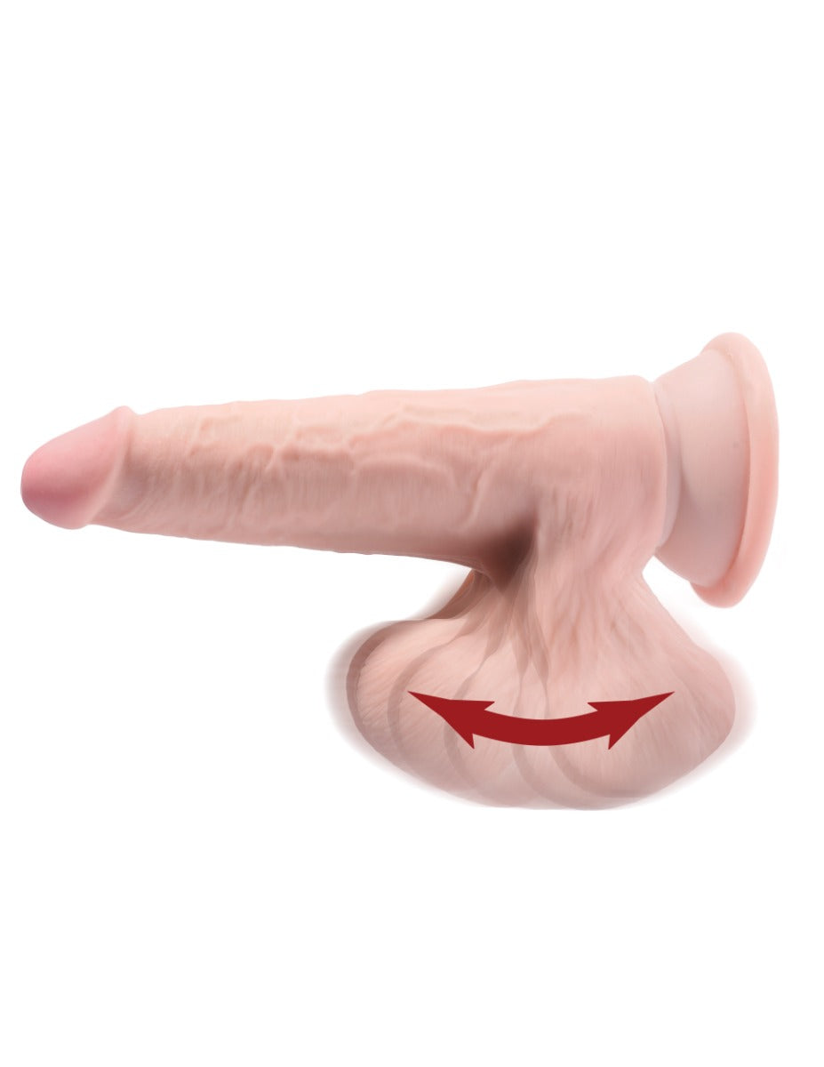Pipedream King Cock® Plus - Triple Density Cock With Swinging Balls – 8" – alternate product view