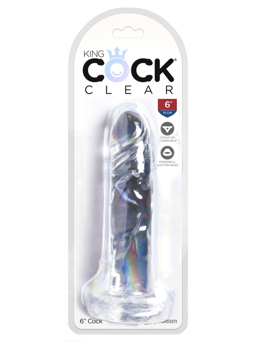 Pipedream King Cock® Clear – 6"