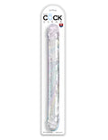 KING COCK® CLEAR - 18" DOUBLE DILDO