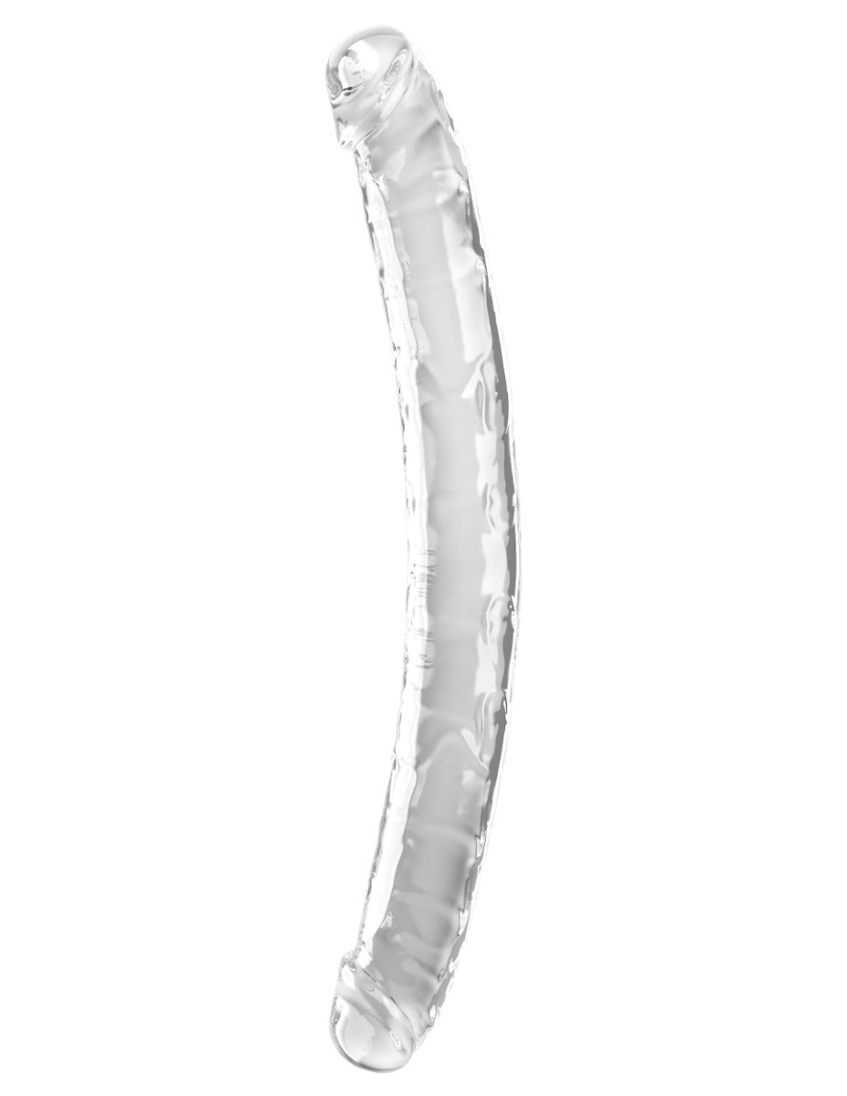Pipedream King Cock® Clear - 18" Double Dildo - Clear – alternate view