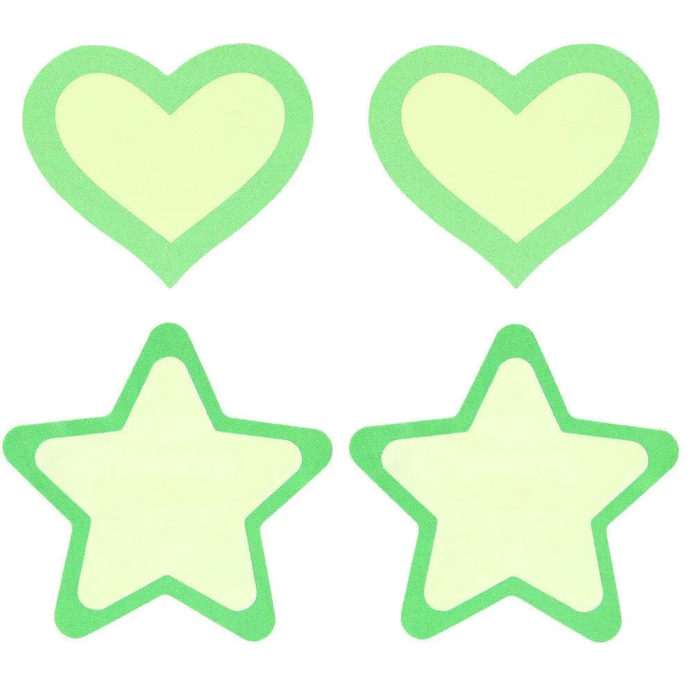 Peekaboo Pasties Glow In the Dark - Rapture Works
