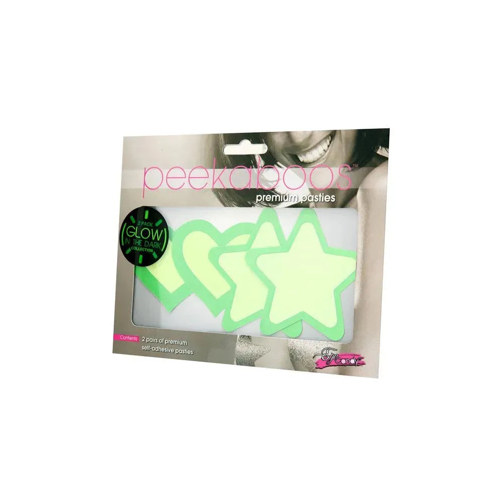 Peekaboo Pasties Glow In the Dark - Rapture Works