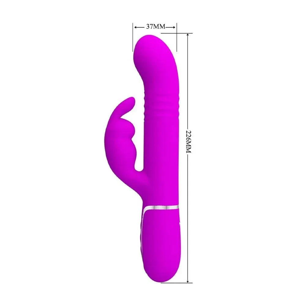 Pretty Love Coale Rechargeable Rabbit Vibrator - Raptureworks