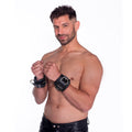 LEATHER LOCKABLE WRIST RESTRAINTS