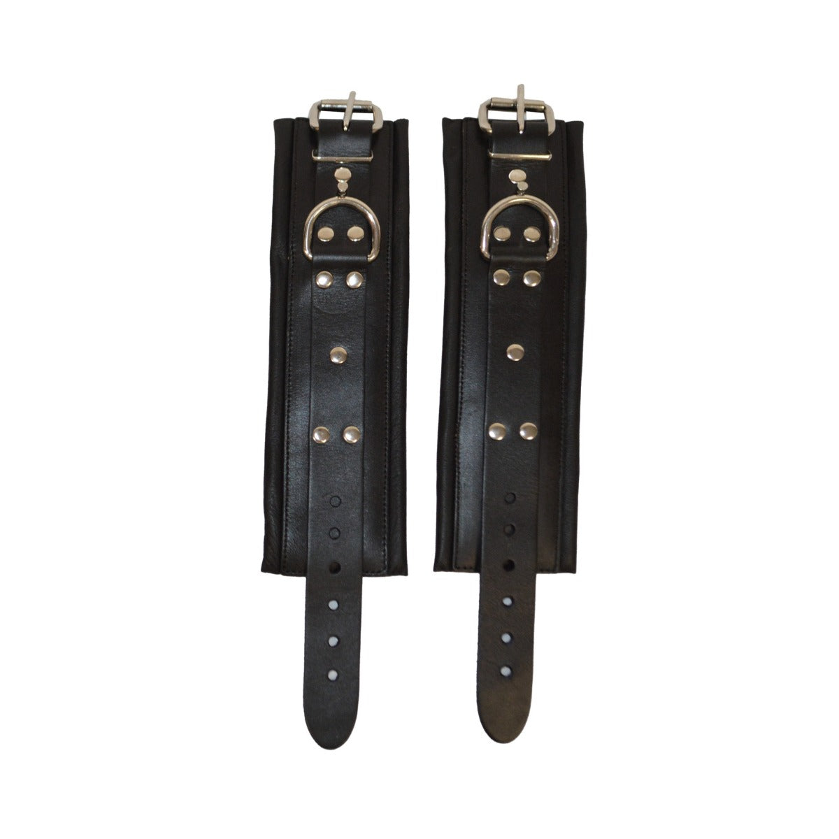 Leather Lockable Wrist Restraints L - XL – alternate view 