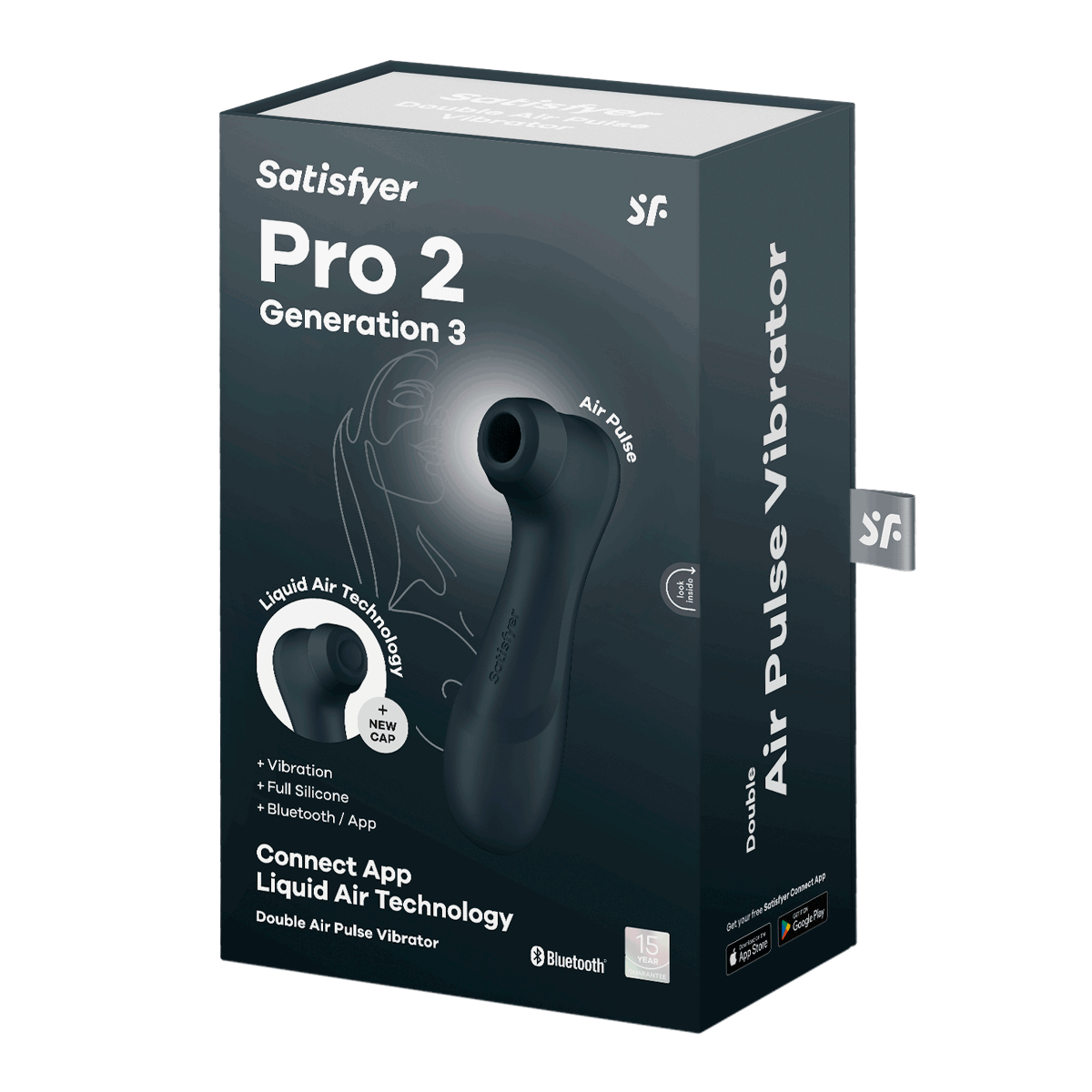 Satisfyer Pro 2 Generation 3 Connect App in Black – app connectivity detail #Colour_Black