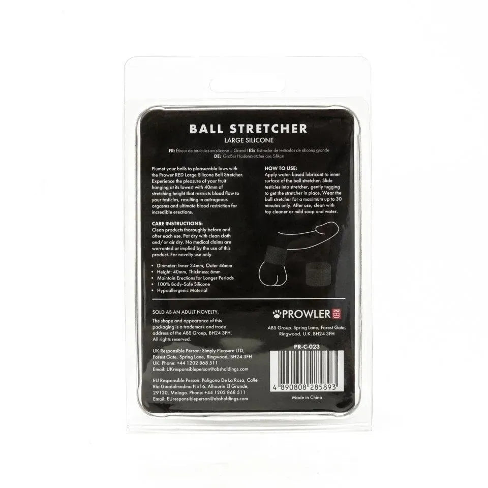 Prowler Red Large Silicone Ball Stretcher - Rapture Works
