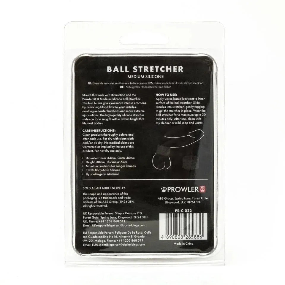 Prowler Red Medium Silicone Ball Stretcher - Rapture Works