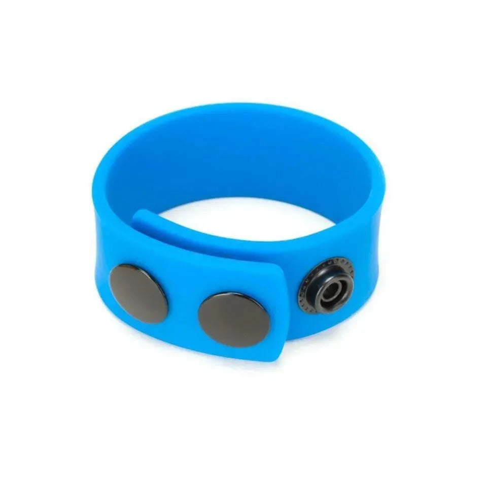 Prowler Red Silicone Adjustable Cock Strap Blue - Rapture Works