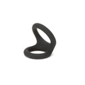 TRI-O SILICONE COCK AND BALL RING – BLACK