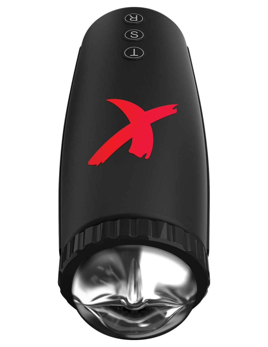 Pipedream Pdx Elite - Moto-Bator in Clear/Black – alternate product view