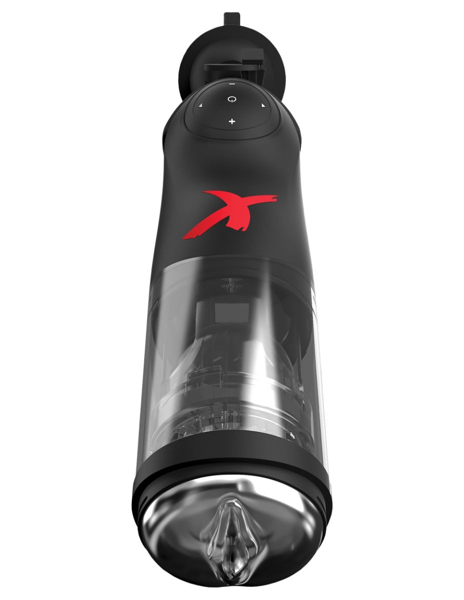 Pipedream Pdx Elite - Deluxe Mega-Bator in Clear/Black – alternate product view