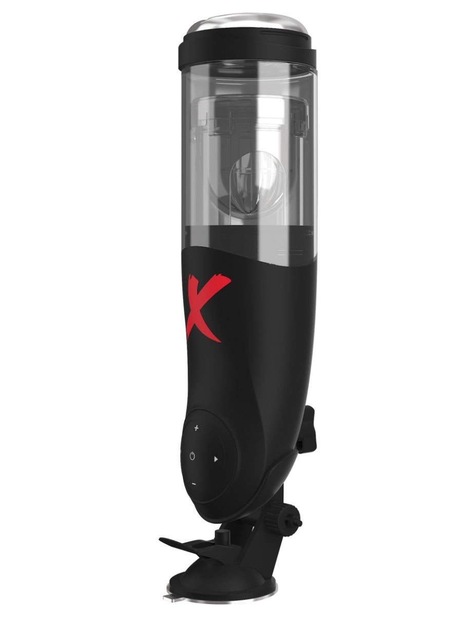 Pipedream Pdx Elite - Deluxe Mega-Bator in Clear/Black – alternate product view
