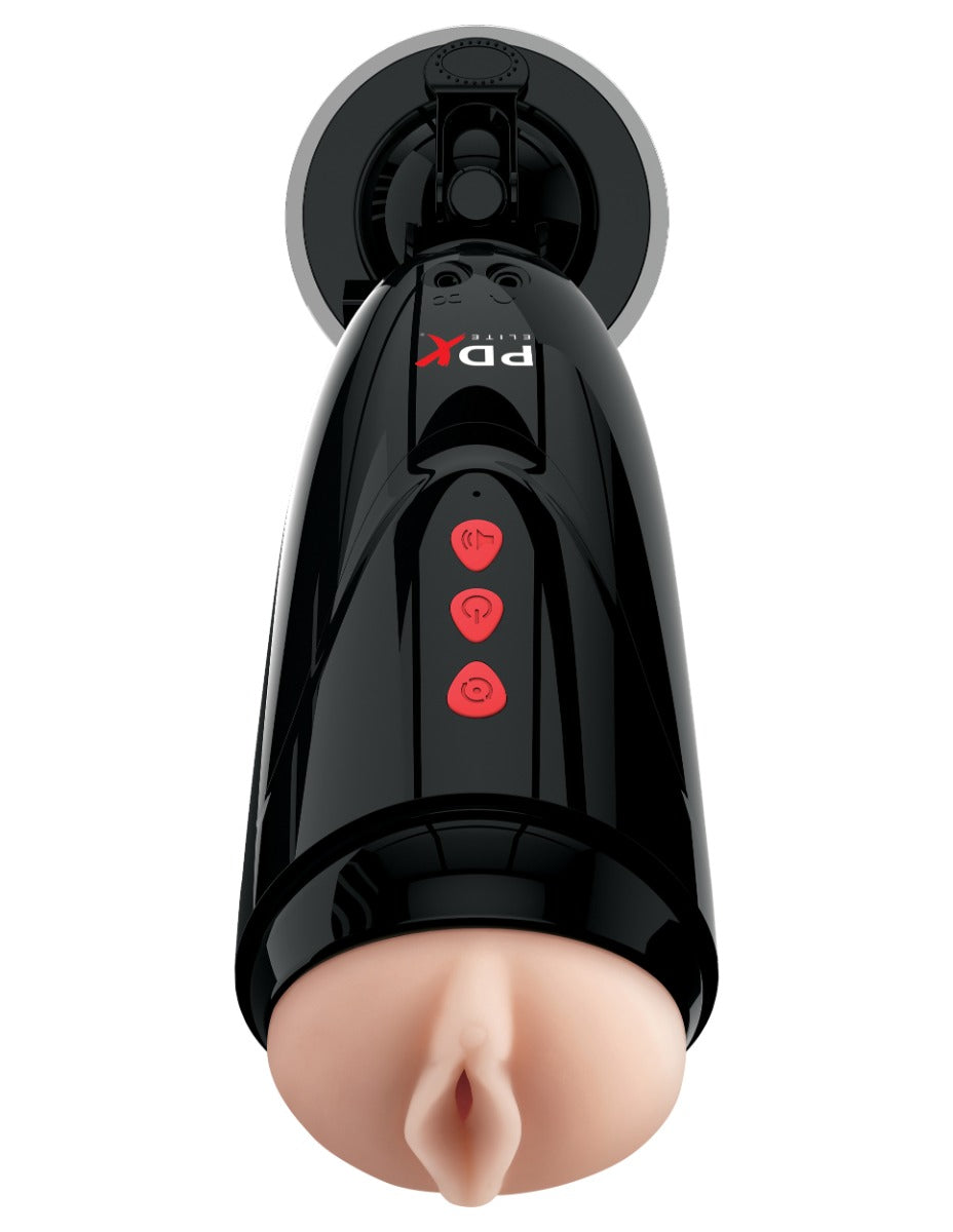 Pipedream Pdx Elite - Dirty Talk Starter Stroker in Flesh Pink/Black – alternate product view