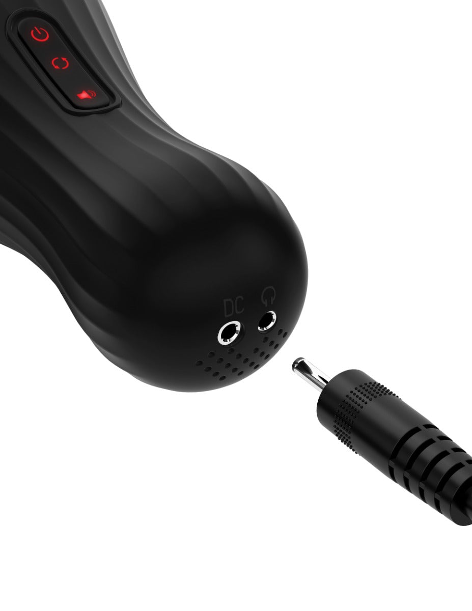 Pipedream Pdx Elite - Talk Dirty Rotobator in Clear/Black – alternate product view