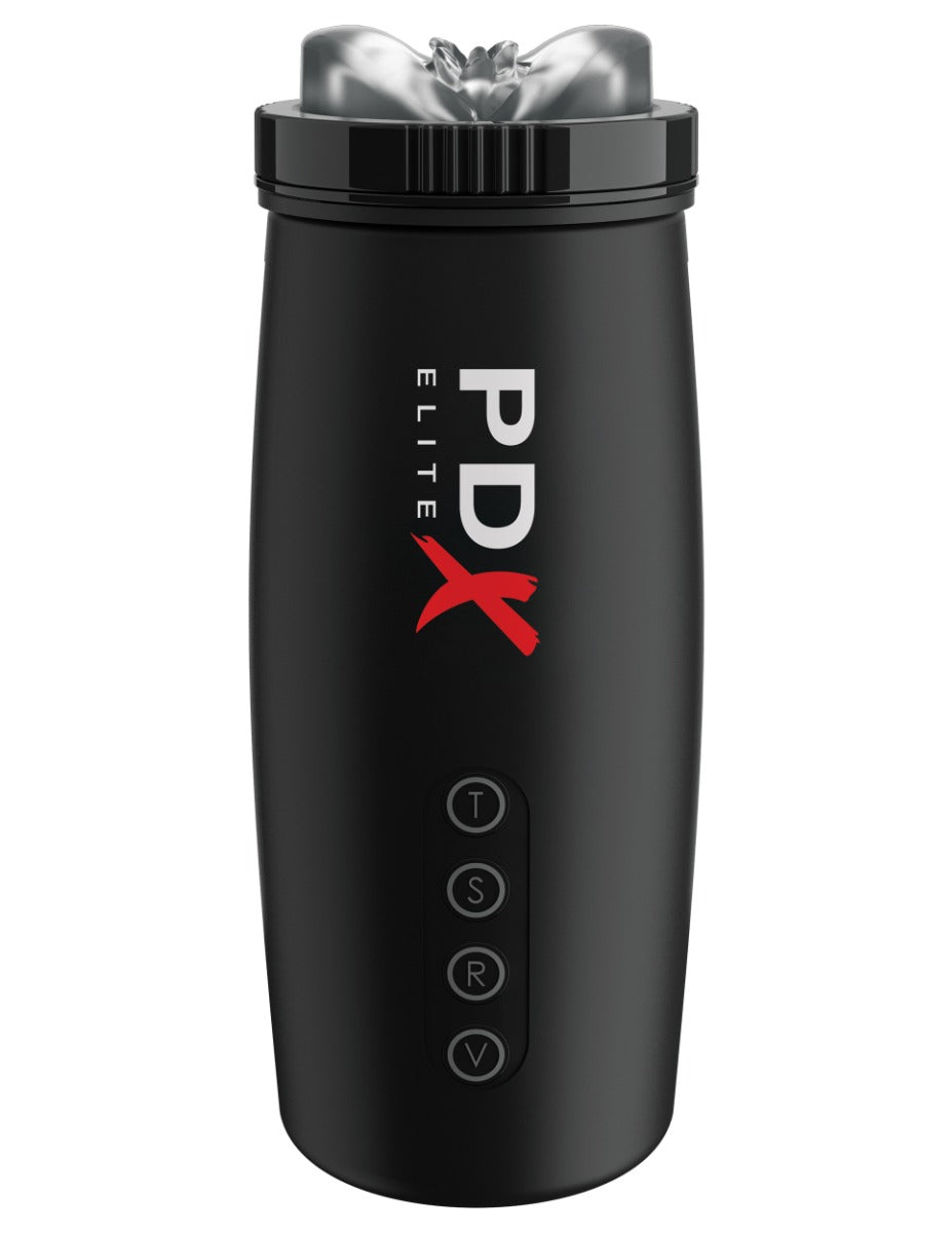 Pipedream Pdx Elite - Moto-Bator 2  in Clear/Black – alternate product view