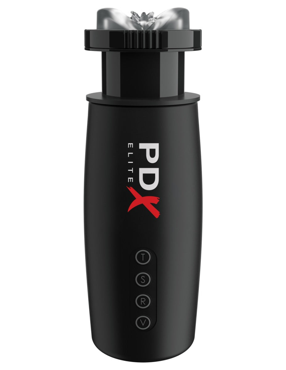 Pipedream Pdx Elite - Moto-Bator 2  in Clear/Black – alternate product view