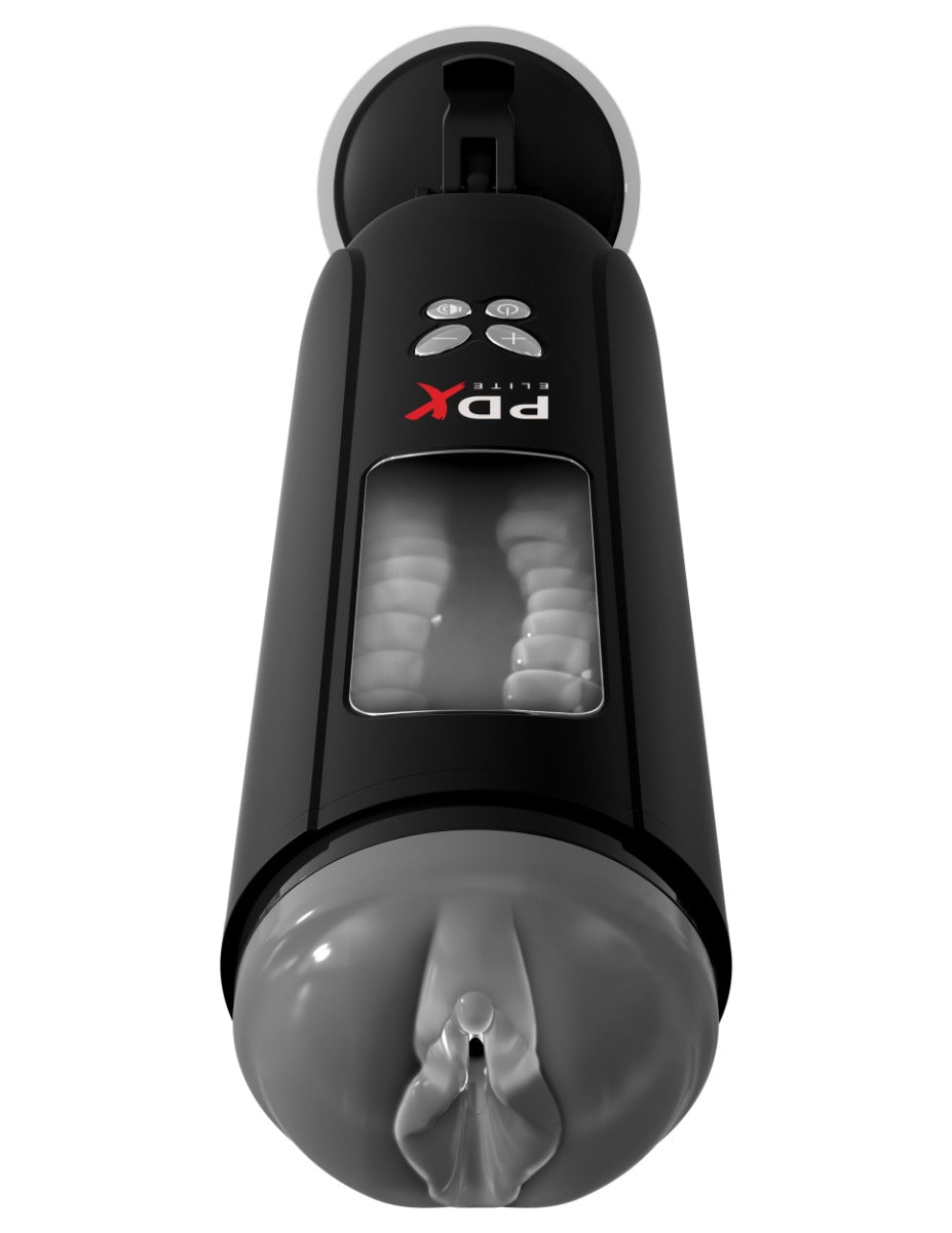 Pipedream Pdx Elite - Ultimate Milker in Clear/Black – alternate product view