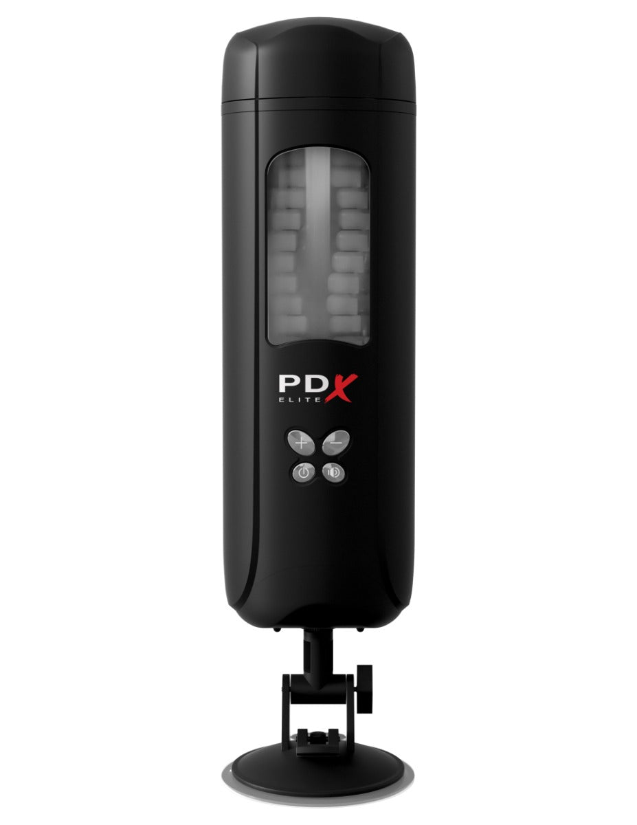 Pipedream Pdx Elite - Ultimate Milker in Clear/Black – alternate product view