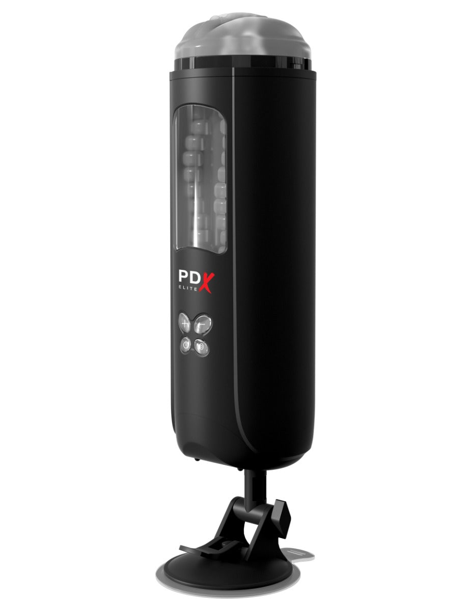 Pipedream Pdx Elite - Ultimate Milker in Clear/Black – alternate product view