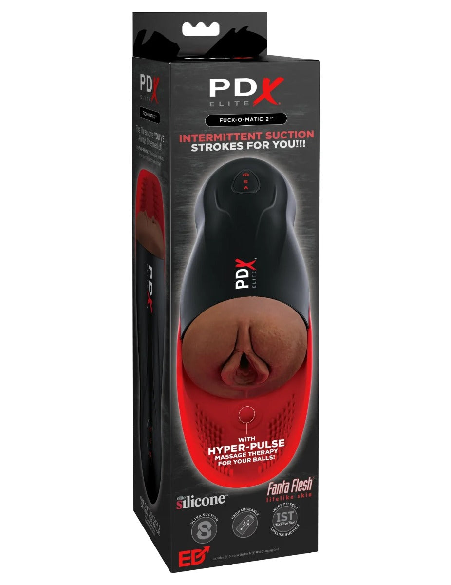 Pipedream Pdx Elite - Fuck-O-Matic 2 in Black/Red