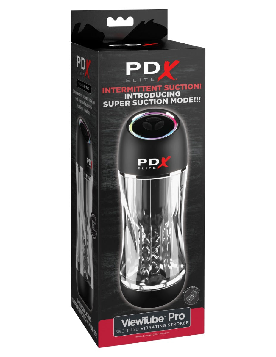Pipedream Pdx Elite - Viewtube Pro in Clear/Black