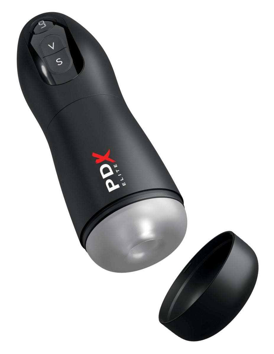 Pipedream Pdx Elite - Suck-O-Matic in Frosted/Black – alternate product view