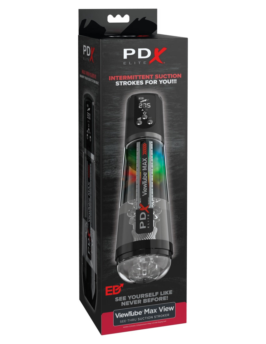 Pipedream Pdx Elite - Viewtube Max View in Black