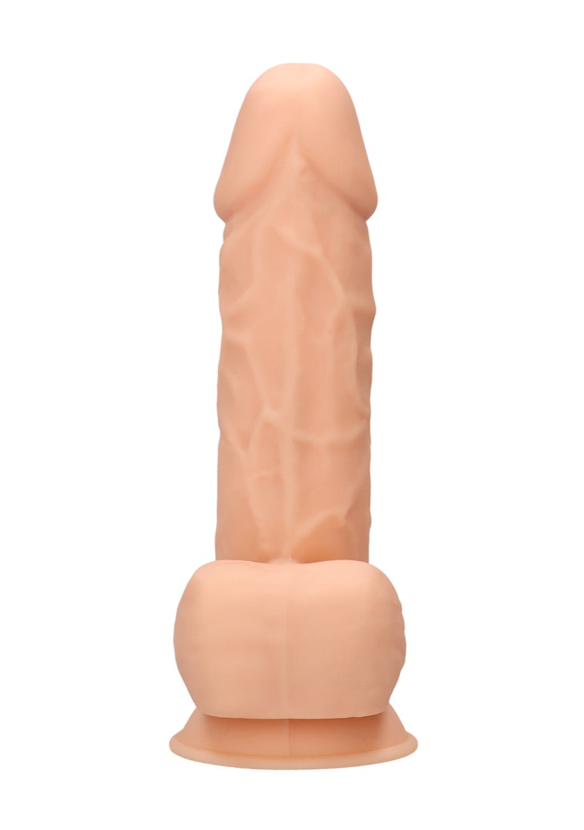 RealRock by Shots Silicone Dildo – 8.5" With Balls in Flesh – alternate product view 