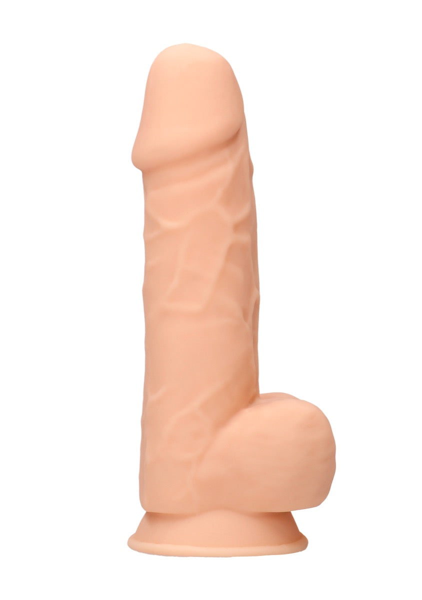 RealRock by Shots Silicone Dildo – 8.5" With Balls in Flesh – additional product view 