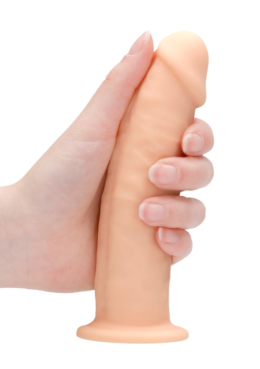 RealRock by Shots Silicone Dildo – 6" Without Balls in Flesh – alternate product view 