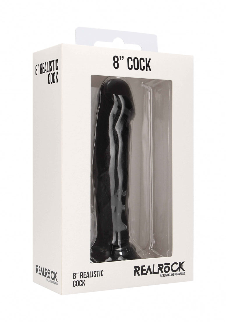 RealRock by Shots Realistic Cock – 8" in Black – additional product view 