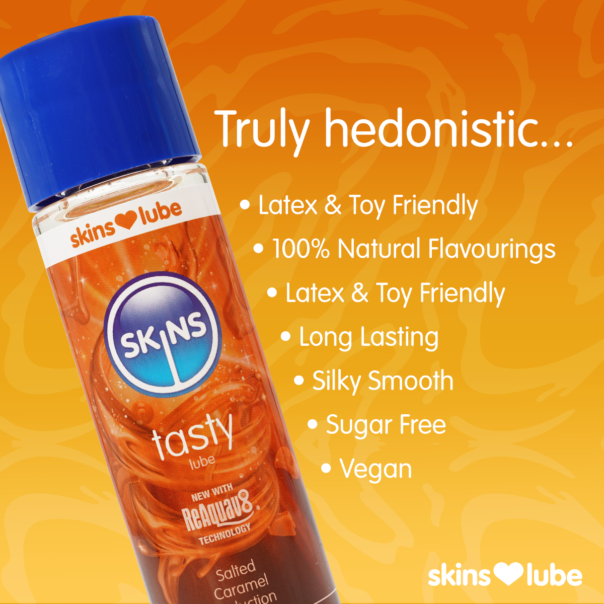 Tasty Lube - Salted Caramel Seduction - 4.4 fl oz (130ml) – feature infographic