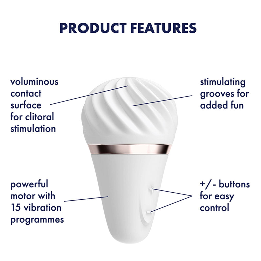 Satisfyer Little Wand in White – product detail view