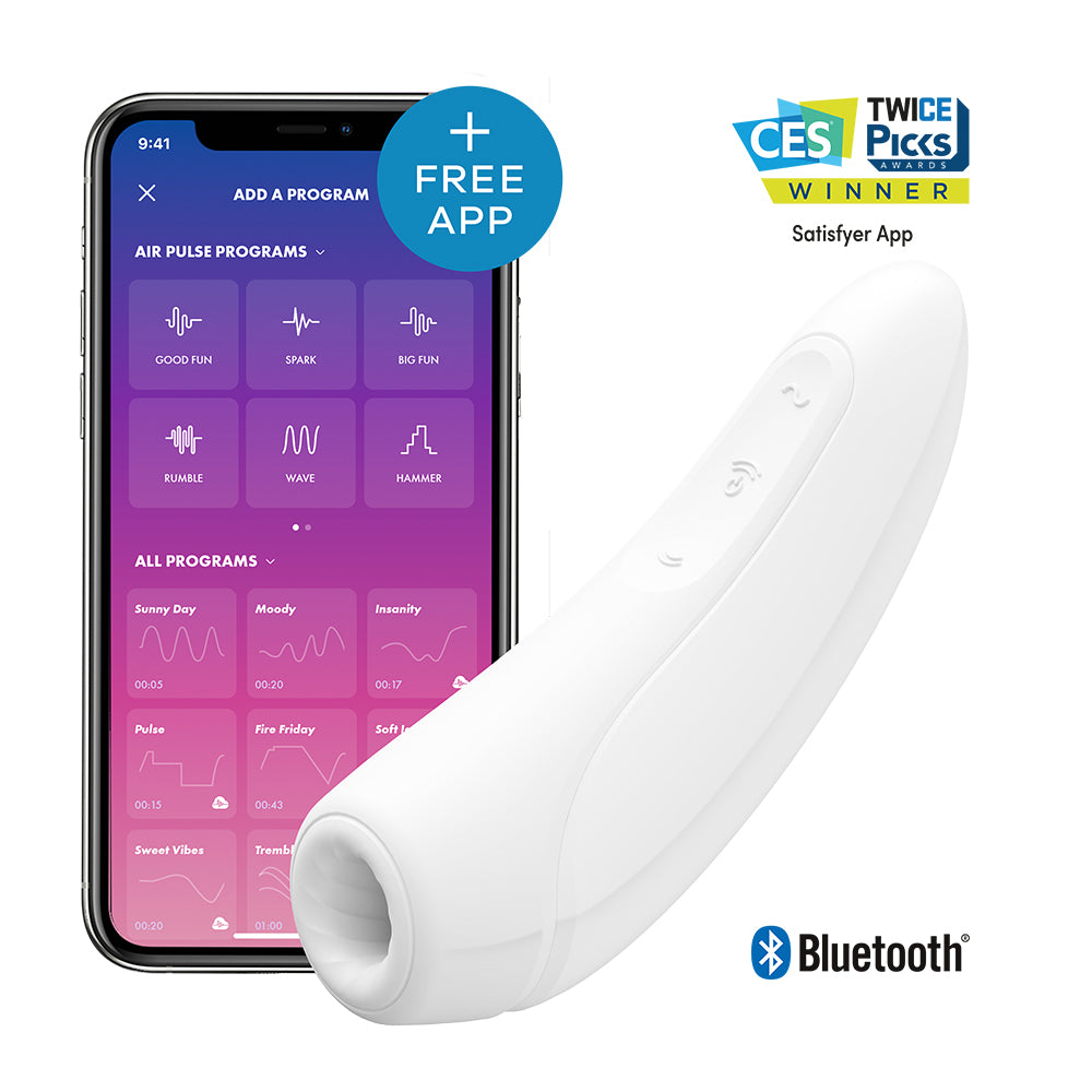 Satisfyer Curvy 1+ Connect App in White #Colour_White
