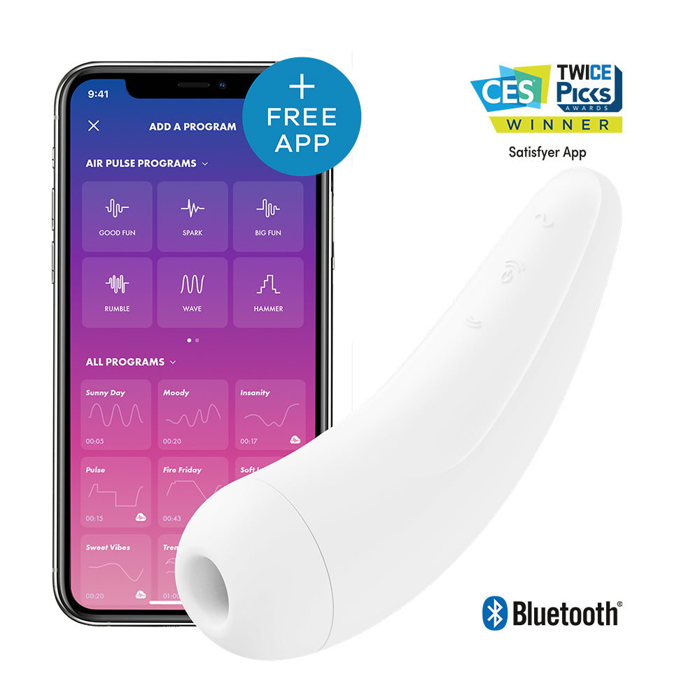 Satisfyer Curvy 2+ Connect App in White #Colour_White
