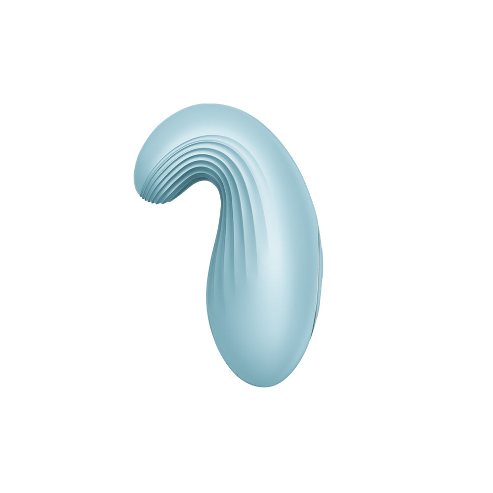 Satisfyer Dipping Delight in Light Blue – side view 