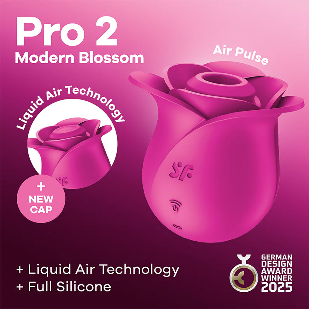 Satisfyer Pro 2 Modern Blossom in Pink – lifestyle view
