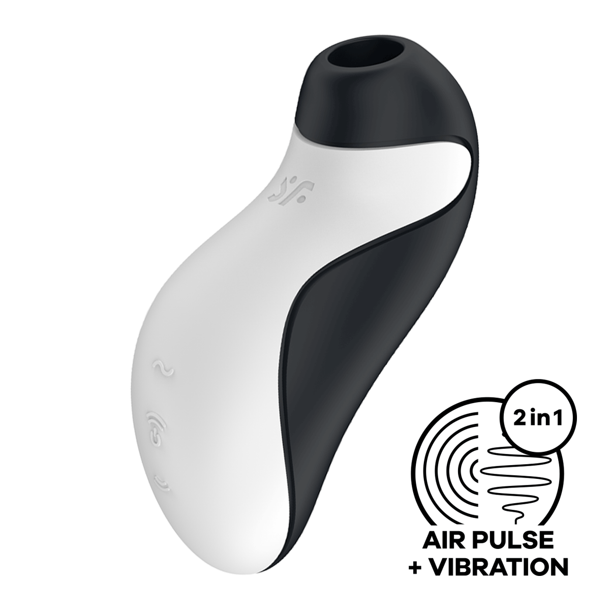 Satisfyer Orca in Black and White – front view