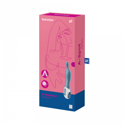 Satisfyer A-Mazing 1 in Blue – with retail packaging 