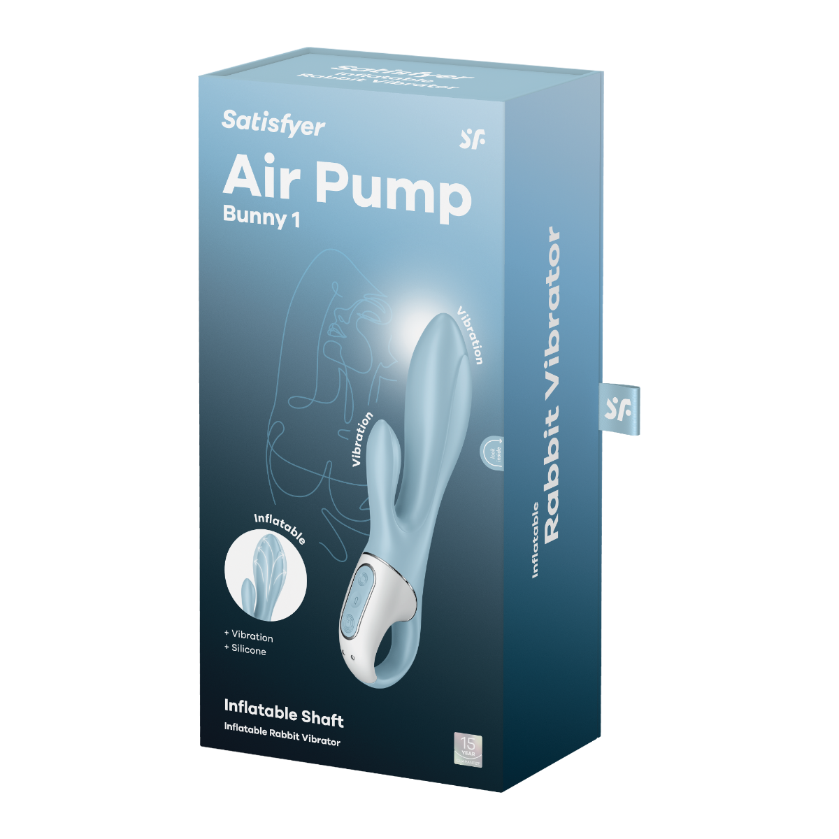 Satisfyer Air Pump Bunny 1 in Light Blue